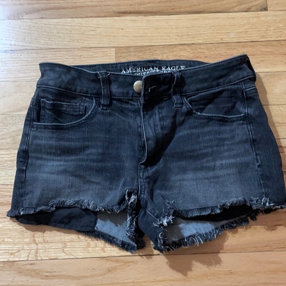 Hi Rise Jean Shorts